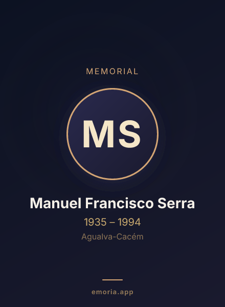 Memorial portrait of Manuel Francisco Serra
