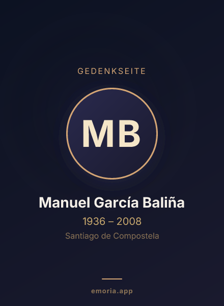 Gedenkportrait von Manuel García Baliña