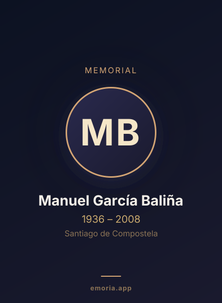 Memorial portrait of Manuel García Baliña