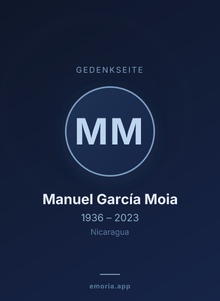 Gedenkportrait von Manuel García Moia