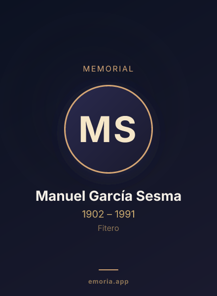 Memorial portrait of Manuel García Sesma