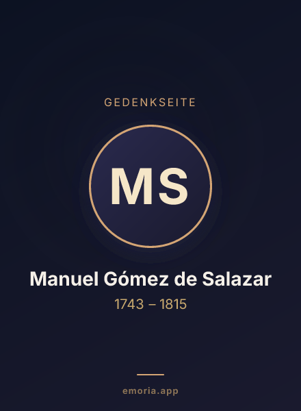 Gedenkportrait von Manuel Gómez de Salazar