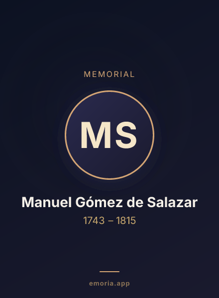 Memorial portrait of Manuel Gómez de Salazar