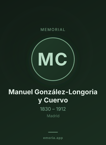Memorial portrait of Manuel González-Longoria y Cuervo