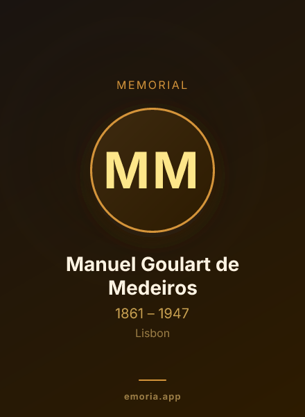 Memorial portrait of Manuel Goulart de Medeiros