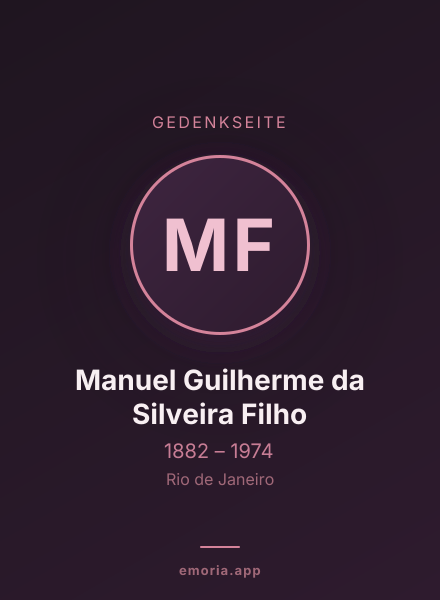Gedenkportrait von Manuel Guilherme da Silveira Filho