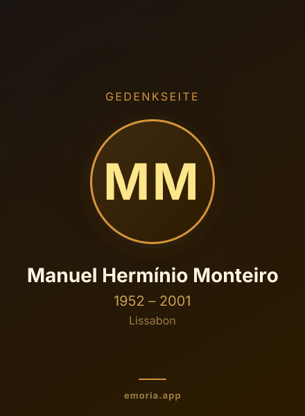 Gedenkportrait von Manuel Hermínio Monteiro