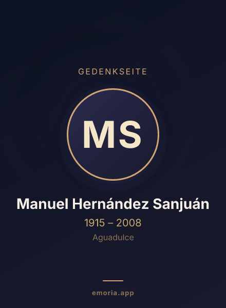 Gedenkportrait von Manuel Hernández Sanjuán