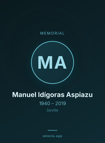 Memorial portrait of Manuel Idígoras Aspiazu
