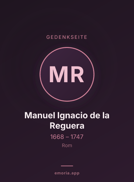 Gedenkportrait von Manuel Ignacio de la Reguera