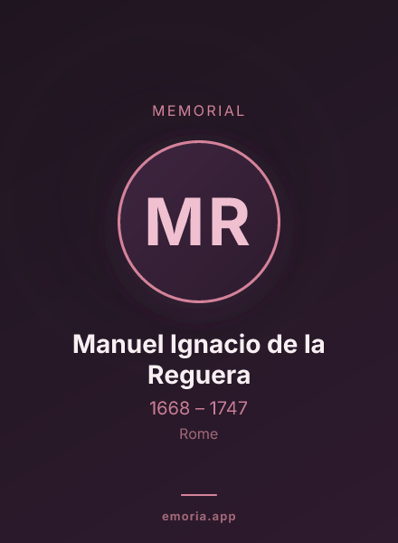 Memorial portrait of Manuel Ignacio de la Reguera