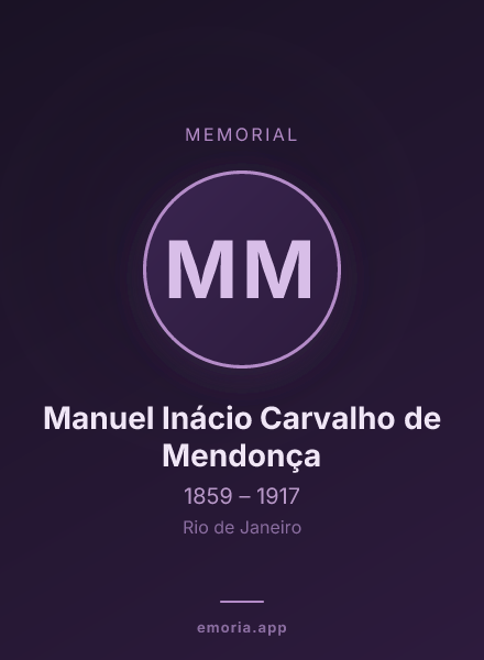 Memorial portrait of Manuel Inácio Carvalho de Mendonça