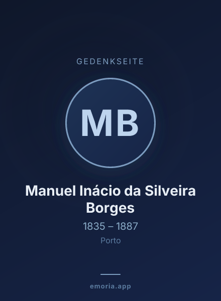 Gedenkportrait von Manuel Inácio da Silveira Borges