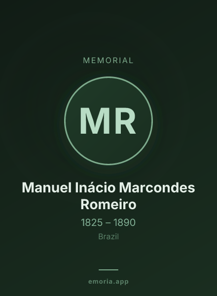 Memorial portrait of Manuel Inácio Marcondes Romeiro