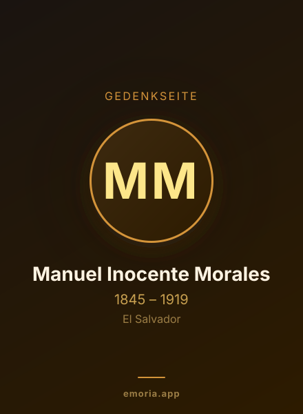 Gedenkportrait von Manuel Inocente Morales