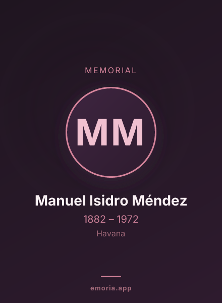 Memorial portrait of Manuel Isidro Méndez