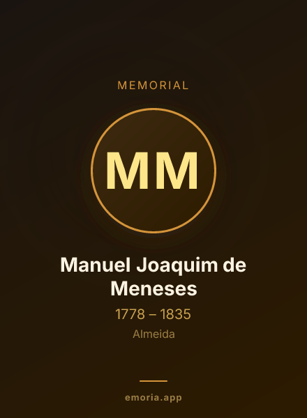 Memorial portrait of Manuel Joaquim de Meneses