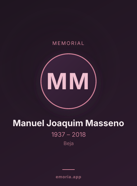 Memorial portrait of Manuel Joaquim Masseno