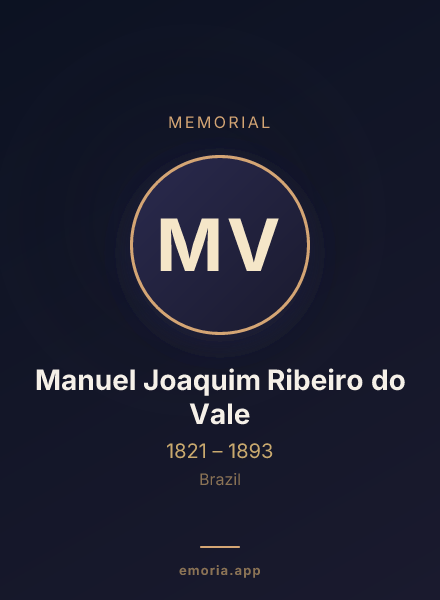 Memorial portrait of Manuel Joaquim Ribeiro do Vale