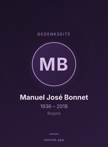 Gedenkportrait von Manuel José Bonnet