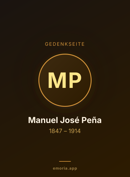 Gedenkportrait von Manuel José Peña