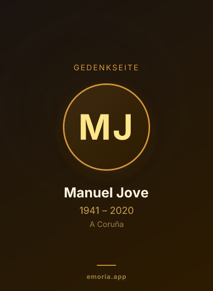 Gedenkportrait von Manuel Jove