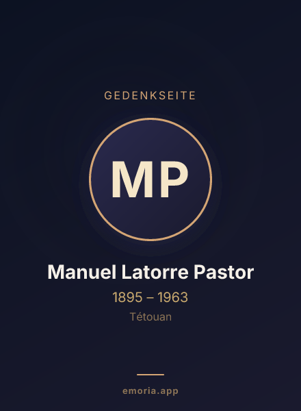 Gedenkportrait von Manuel Latorre Pastor