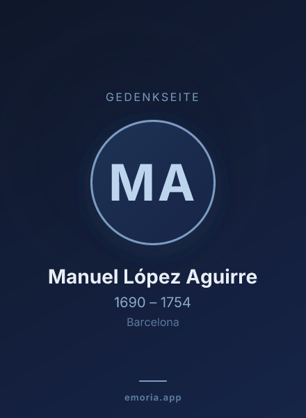 Gedenkportrait von Manuel López Aguirre