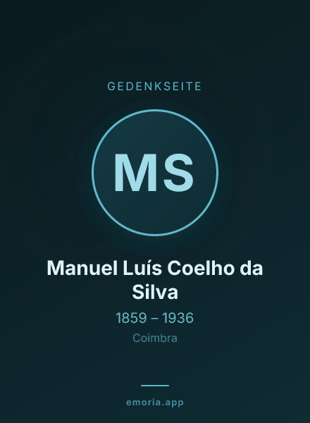 Gedenkportrait von Manuel Luís Coelho da Silva