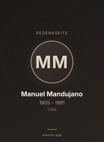 Gedenkportrait von Manuel Mandujano