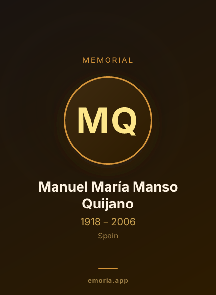 Memorial portrait of Manuel María Manso Quijano