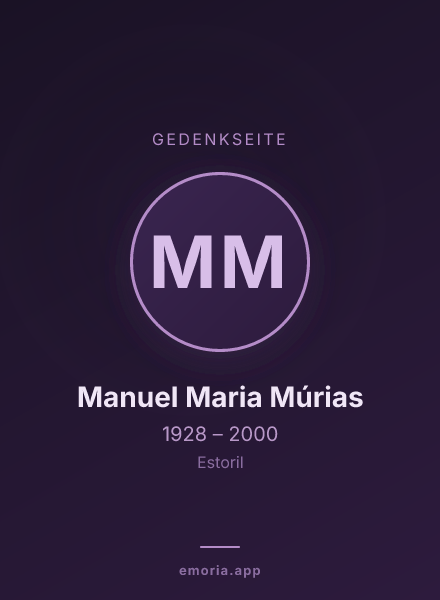 Gedenkportrait von Manuel Maria Múrias