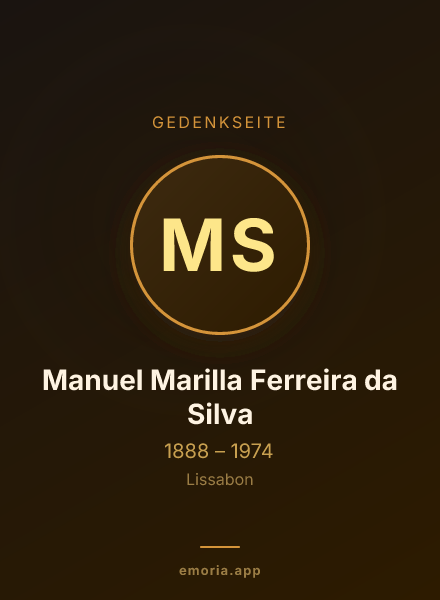 Gedenkportrait von Manuel Marilla Ferreira da Silva
