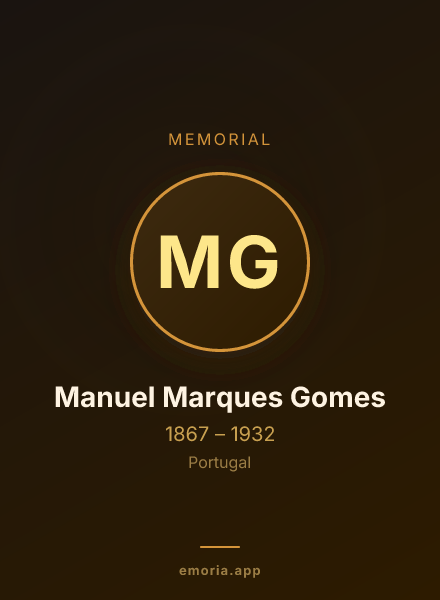 Memorial portrait of Manuel Marques Gomes