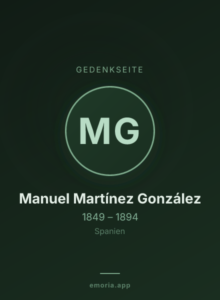 Gedenkportrait von Manuel Martínez González