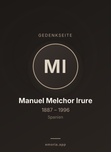 Gedenkportrait von Manuel Melchor Irure