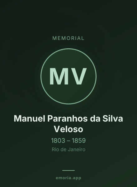 Memorial portrait of Manuel Paranhos da Silva Veloso