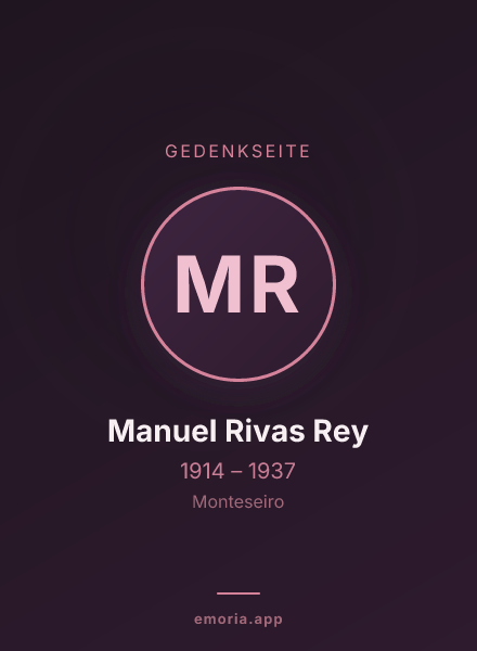 Gedenkportrait von Manuel Rivas Rey