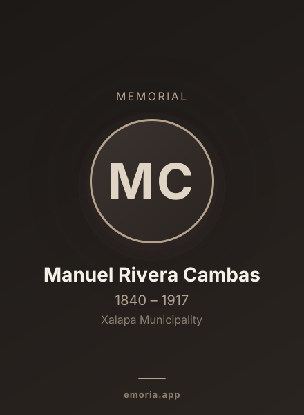 Memorial portrait of Manuel Rivera Cambas