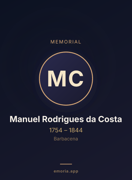 Memorial portrait of Manuel Rodrigues da Costa