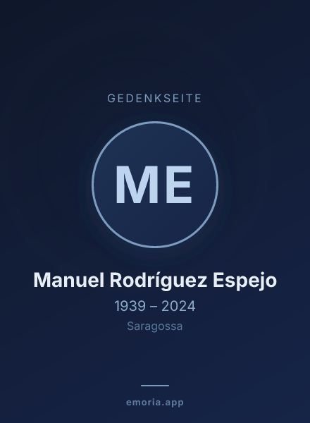 Gedenkportrait von Manuel Rodríguez Espejo