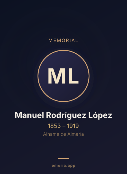 Memorial portrait of Manuel Rodríguez López