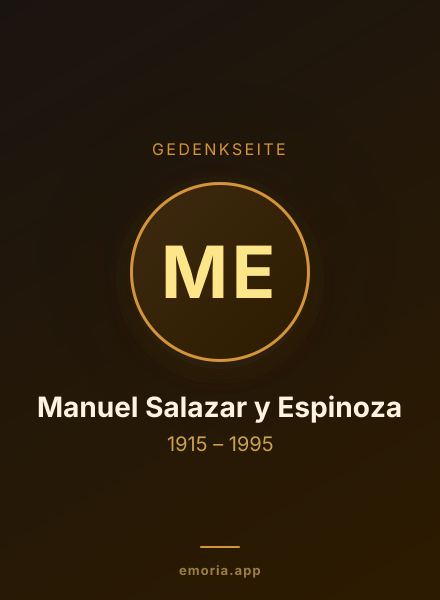 Gedenkportrait von Manuel Salazar y Espinoza