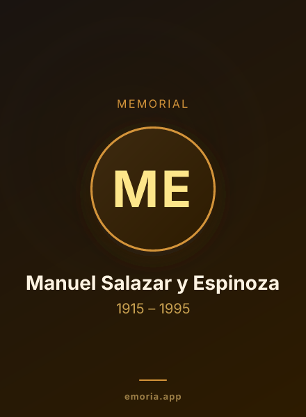 Memorial portrait of Manuel Salazar y Espinoza