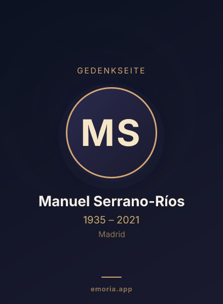 Gedenkportrait von Manuel Serrano-Ríos