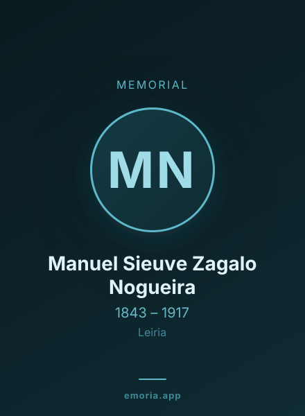 Memorial portrait of Manuel Sieuve Zagalo Nogueira