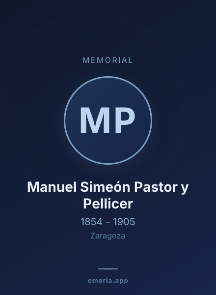 Memorial portrait of Manuel Simeón Pastor y Pellicer