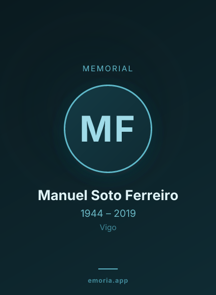 Memorial portrait of Manuel Soto Ferreiro