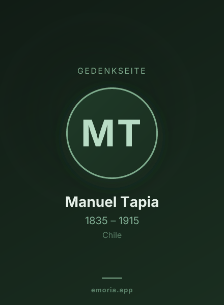 Gedenkportrait von Manuel Tapia