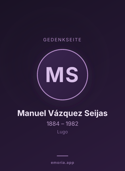Gedenkportrait von Manuel Vázquez Seijas